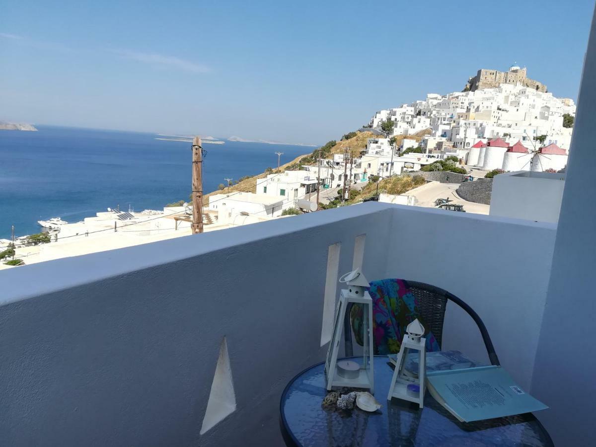 Апартаменты Θέαστρον - Theastron House With Great View In Chora Pera Gyalos Экстерьер фото